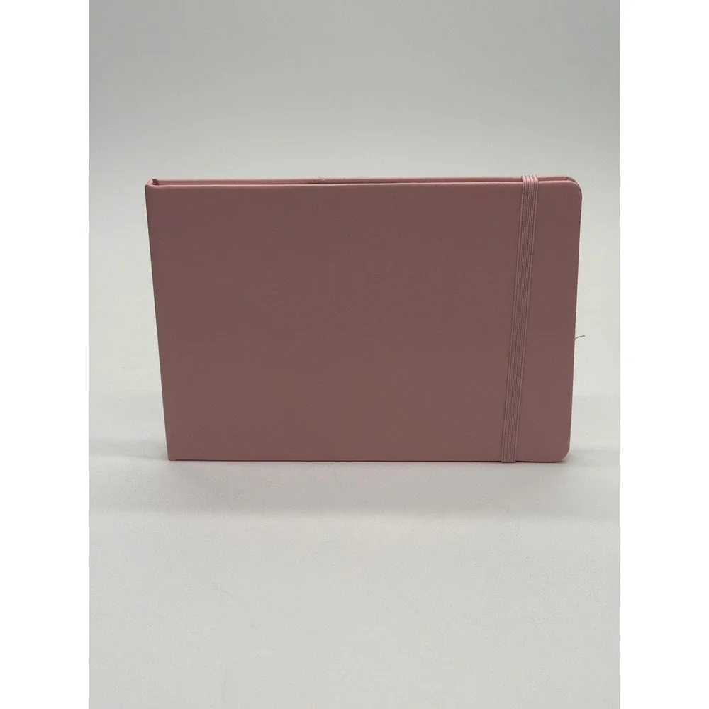 Pink Hardcover Watercolor Sketchbook Landscape Journal with Water Brush Pen Set